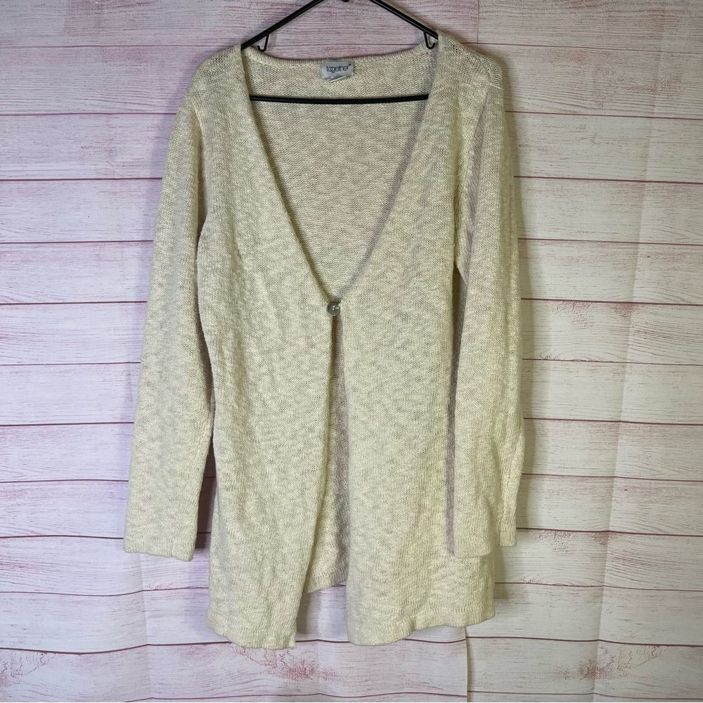 Together One Button Closure Cardigan Sweater Size Medium